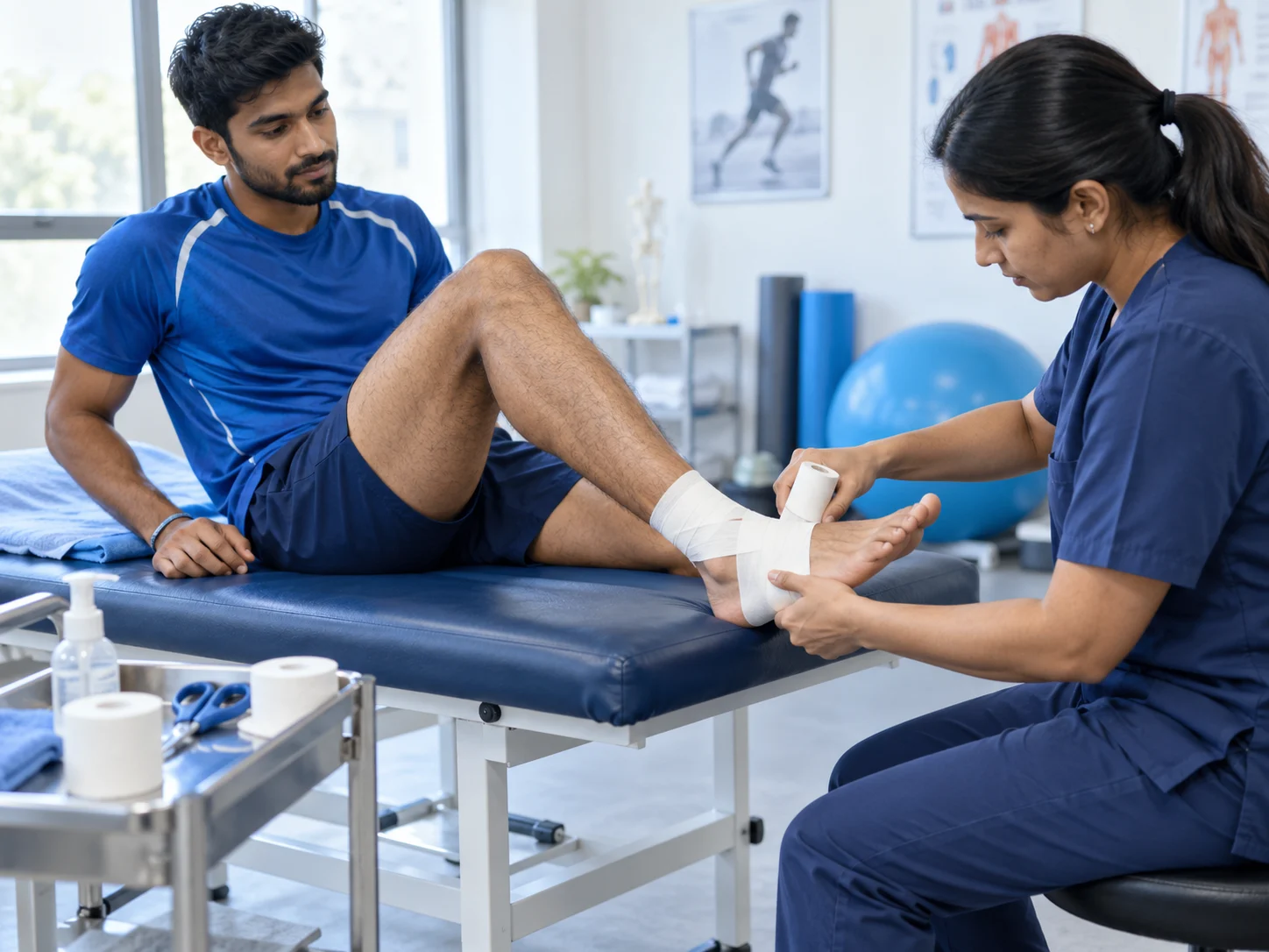 Illustrative sports injuries care